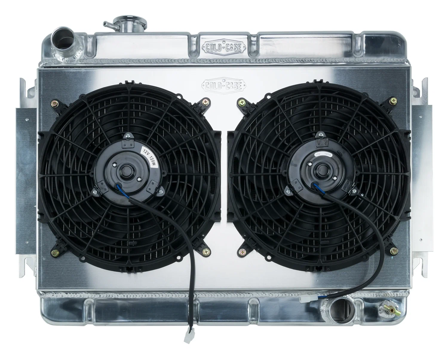 66-67 Chevelle _ El Camino Aluminum Radiator And Dual 12 Inch Fan Kit MT